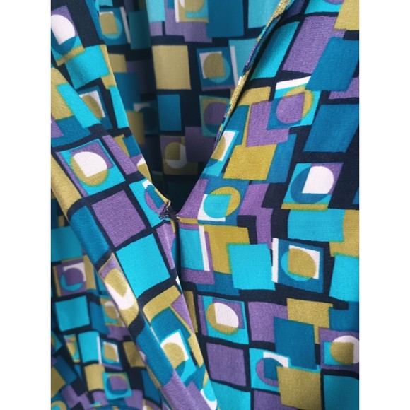 Robbie Bee 100% Silk Sz 10 Maxi Shirt Dress Check Blue Lined Belt Buttoned - Picture 13 of 16